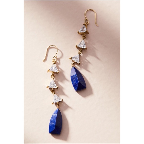 Anthropologie Jewelry - Anthropologie Triangle drop Earrings